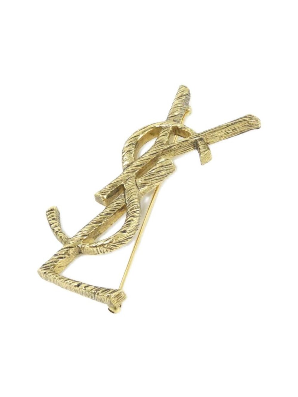 Saint Laurent Brooch Gold